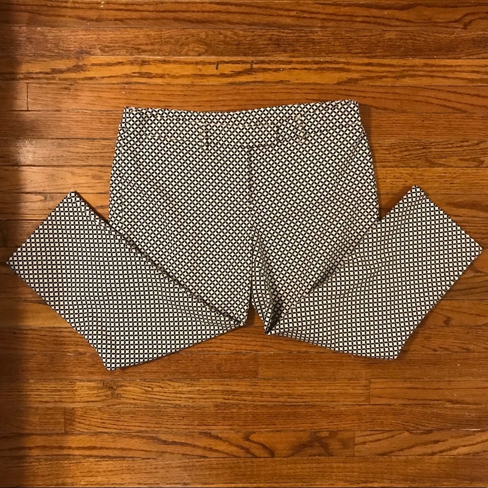 Adrienne vittadini crop pants sz 12 black white